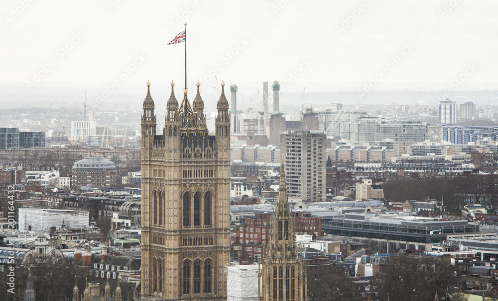 Westminster Palace Tower in London city, UK