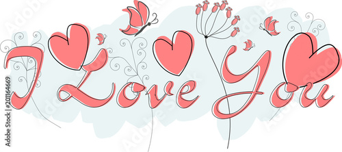 I Love You - Grußkarte