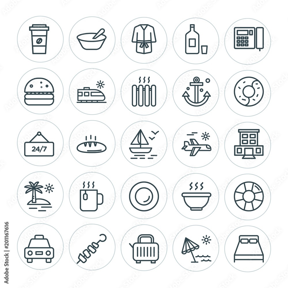 Modern Simple Set of food, hotel, drinks, travel Vector outline Icons. ..Contains such Icons as kitchen, soup, save, bread, food, car and more on white background. Fully Editable. Pixel Perfect Modern Simple Set of food, hotel, drinks, travel Vector outline Icons. ..Contains such Icons as kitchen, soup, save, bread, food, car and more on white background. Fully Editable. Pixel Perfect