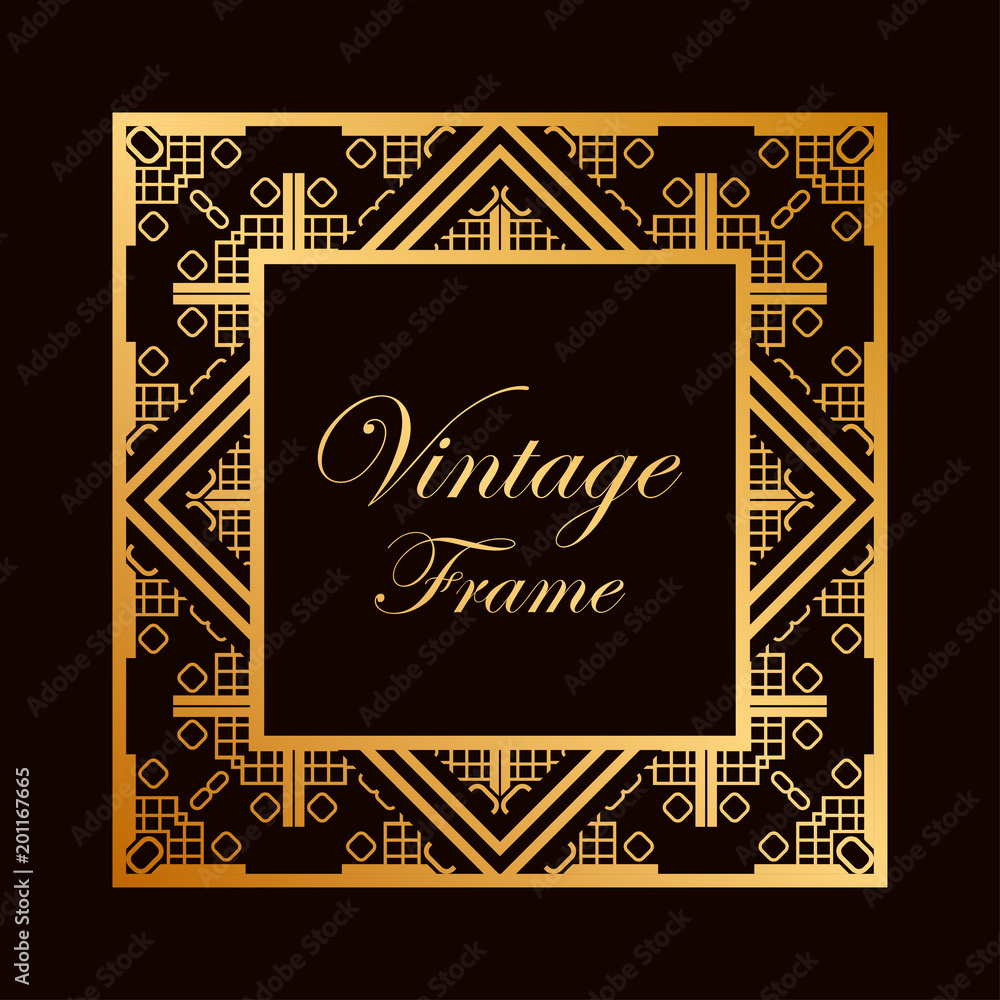 Art Deco frame border Art Deco frame border