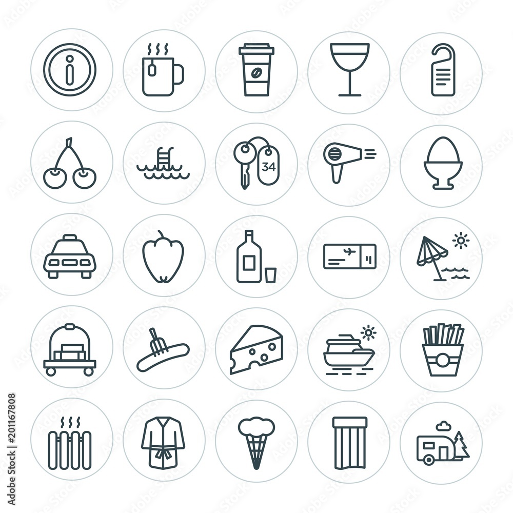 Modern Simple Set of food, hotel, drinks, travel Vector outline Icons. ..Contains such Icons as snack, heater, drink, sea, wine, symbol and more on white background. Fully Editable. Pixel Perfect Modern Simple Set of food, hotel, drinks, travel Vector outline Icons. ..Contains such Icons as snack, heater, drink, sea, wine, symbol and more on white background. Fully Editable. Pixel Perfect
