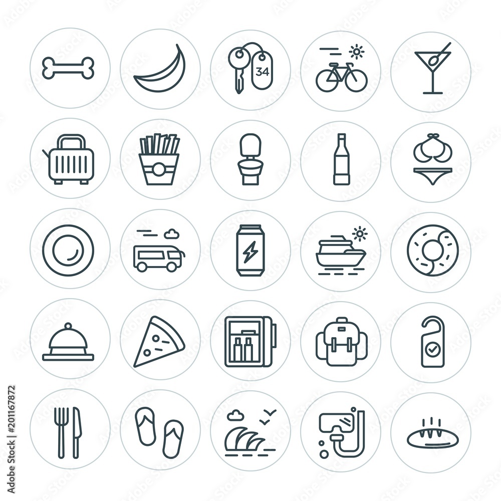 Modern Simple Set of food, hotel, drinks, travel Vector outline Icons. ..Contains such Icons as wave, snorkel, hotel, sea, road, ocean and more on white background. Fully Editable. Pixel Perfect Modern Simple Set of food, hotel, drinks, travel Vector outline Icons. ..Contains such Icons as wave, snorkel, hotel, sea, road, ocean and more on white background. Fully Editable. Pixel Perfect