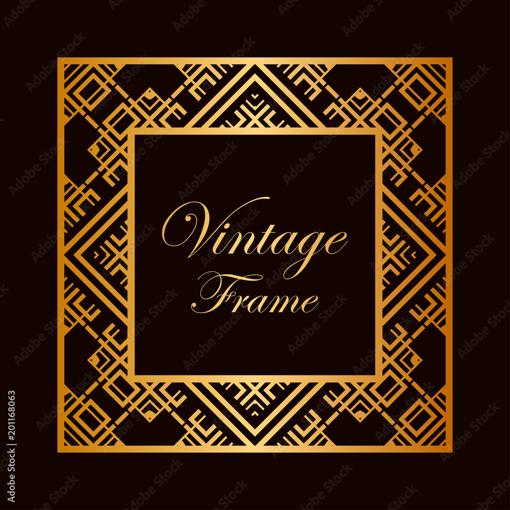 Art Deco frame border Art Deco frame border