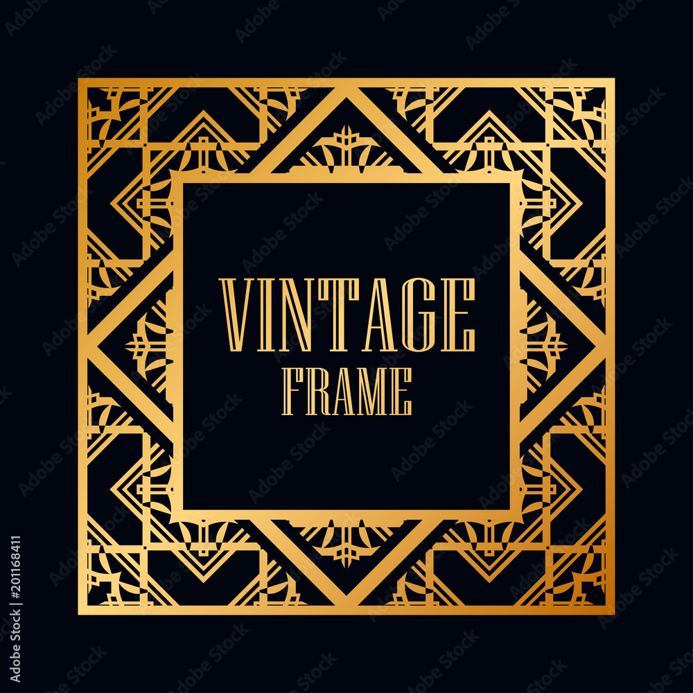 Art Deco frame border Art Deco frame border