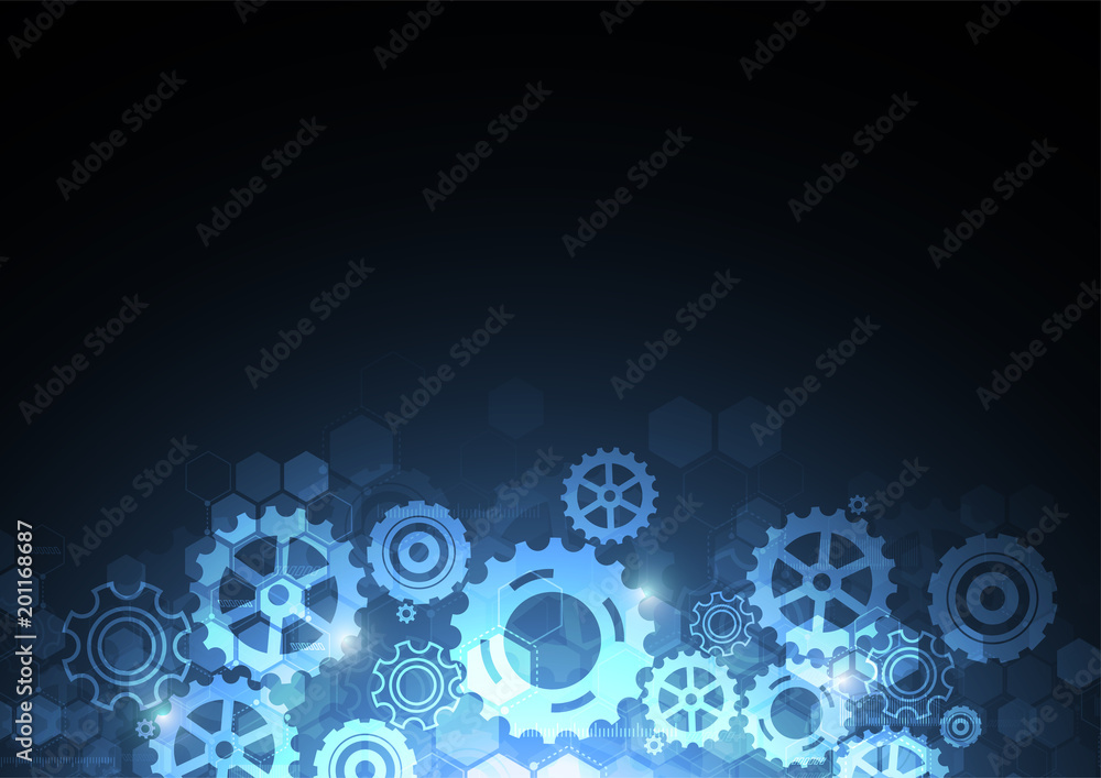 Abstract futuristic digital technology concept, High computer, Vector background Abstract futuristic digital technology concept, High computer, Vector background