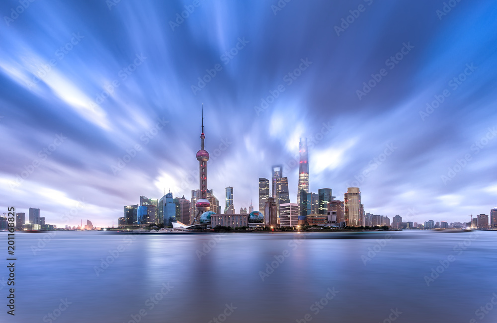 Shanghai skyline and cityscape