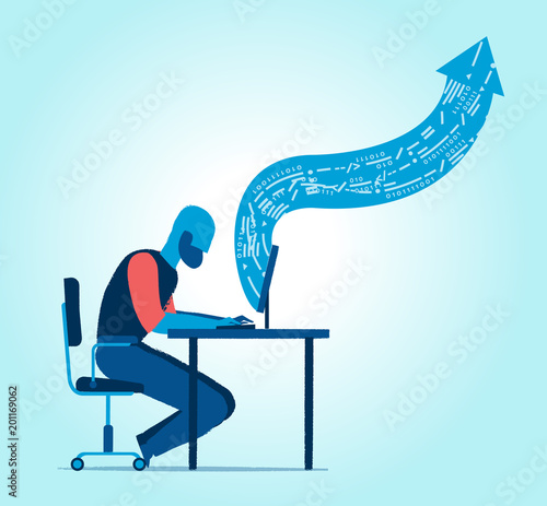 Lavoro alla scrivania in ufficio o da remoto