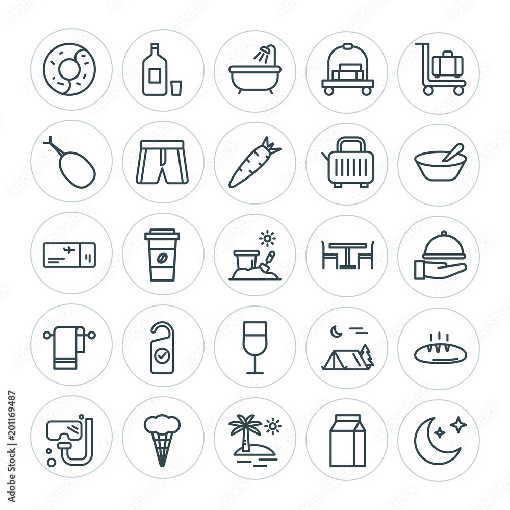 Modern Simple Set of food, hotel, drinks, travel Vector outline Icons. ..Contains such Icons as moon, coffee, travel, food, equipment and more on white background. Fully Editable. Pixel Perfect Modern Simple Set of food, hotel, drinks, travel Vector outline Icons. ..Contains such Icons as moon, coffee, travel, food, equipment and more on white background. Fully Editable. Pixel Perfect