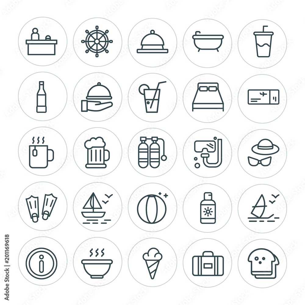 Modern Simple Set of food, hotel, drinks, travel Vector outline Icons. ..Contains such Icons as summer, symbol, dessert, information, sun and more on white background. Fully Editable. Pixel Perfect Modern Simple Set of food, hotel, drinks, travel Vector outline Icons. ..Contains such Icons as summer, symbol, dessert, information, sun and more on white background. Fully Editable. Pixel Perfect