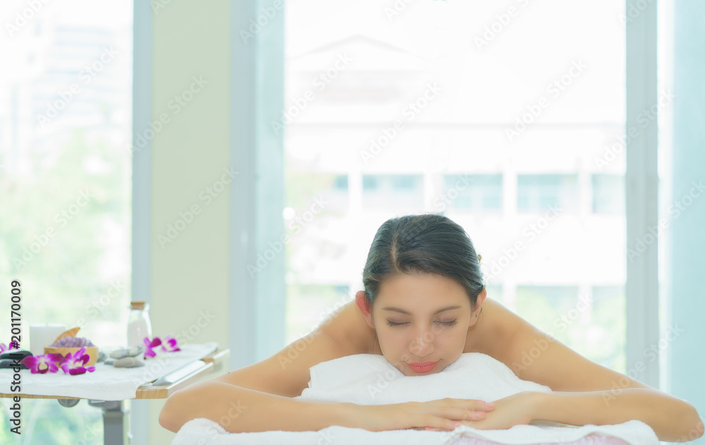 beautiful woman relax in spa salon.beauty and fashion set.spa and wellness center.massage line face beautiful woman relax in spa salon.beauty and fashion set.spa and wellness center.massage line face