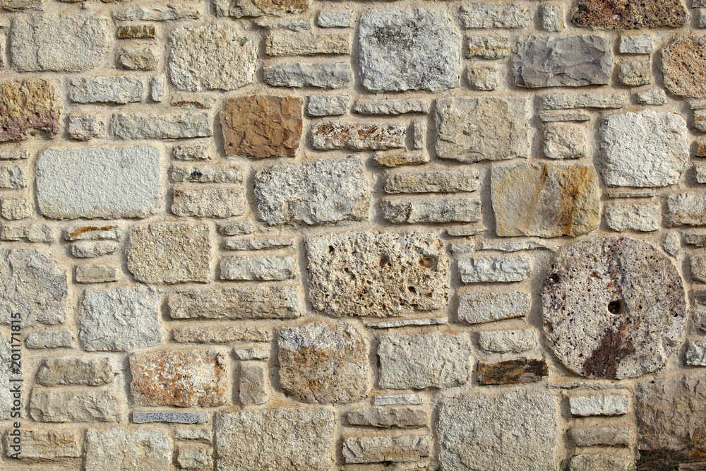 Fototapeta premium Antique natural stonewall 