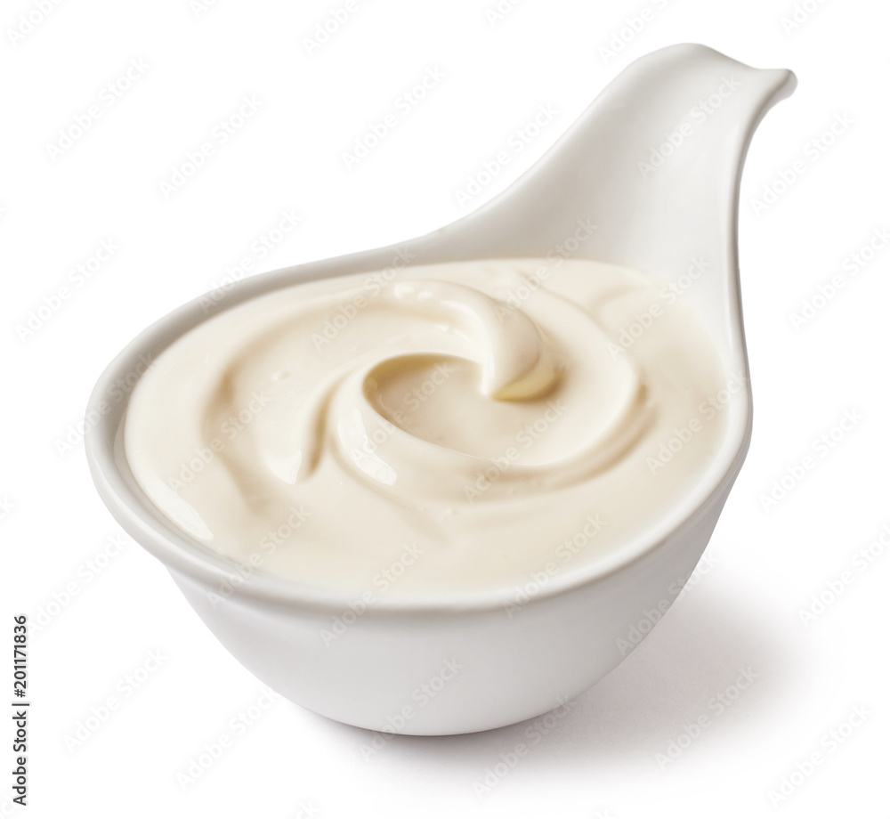 bowl of sour cream bowl of sour cream