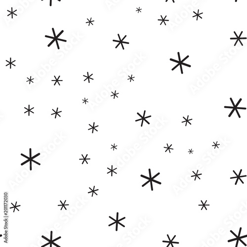 Math symbol pattern. Mathematic geometric seamless . Abstract background from multiplication signs. On white background. Geometric Stars seamless pattern.