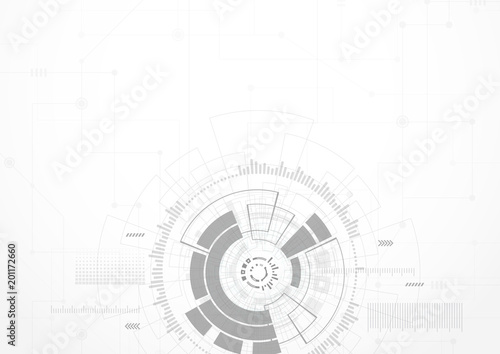Abstract geometric background with square. dot and line connection. Vector Illustration