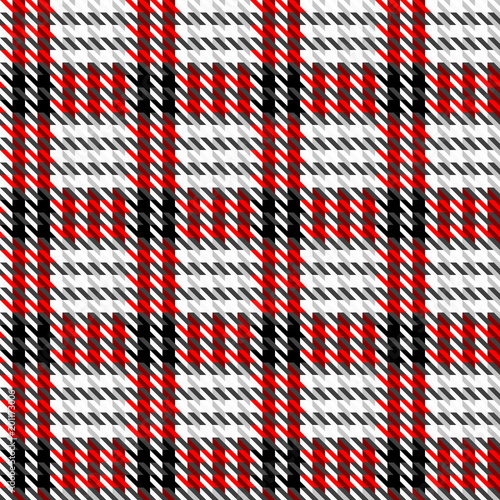 Seamless background pattern. Geometrical plaif pattern with classic Hounds-tooth pattern.