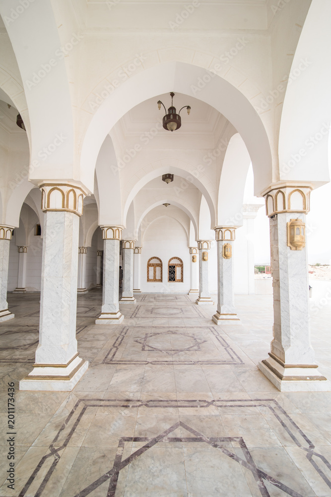 EGYPT, SHARM El SHEIKH - April 2018: Mubarak Mosque, Islamic Cultural Centre in Sharm-El-Sheikh