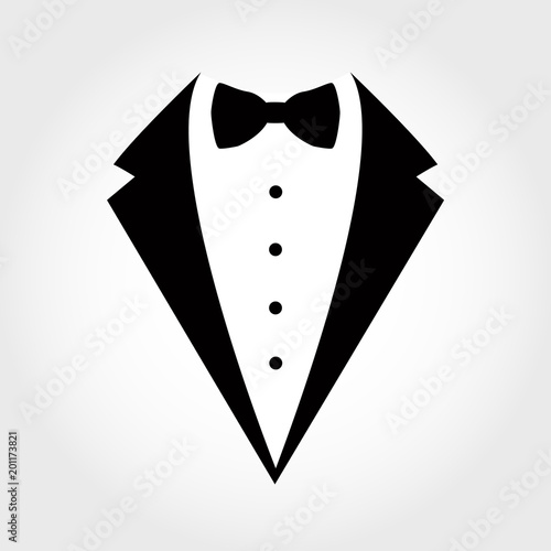 Suit icon isolated on white background.