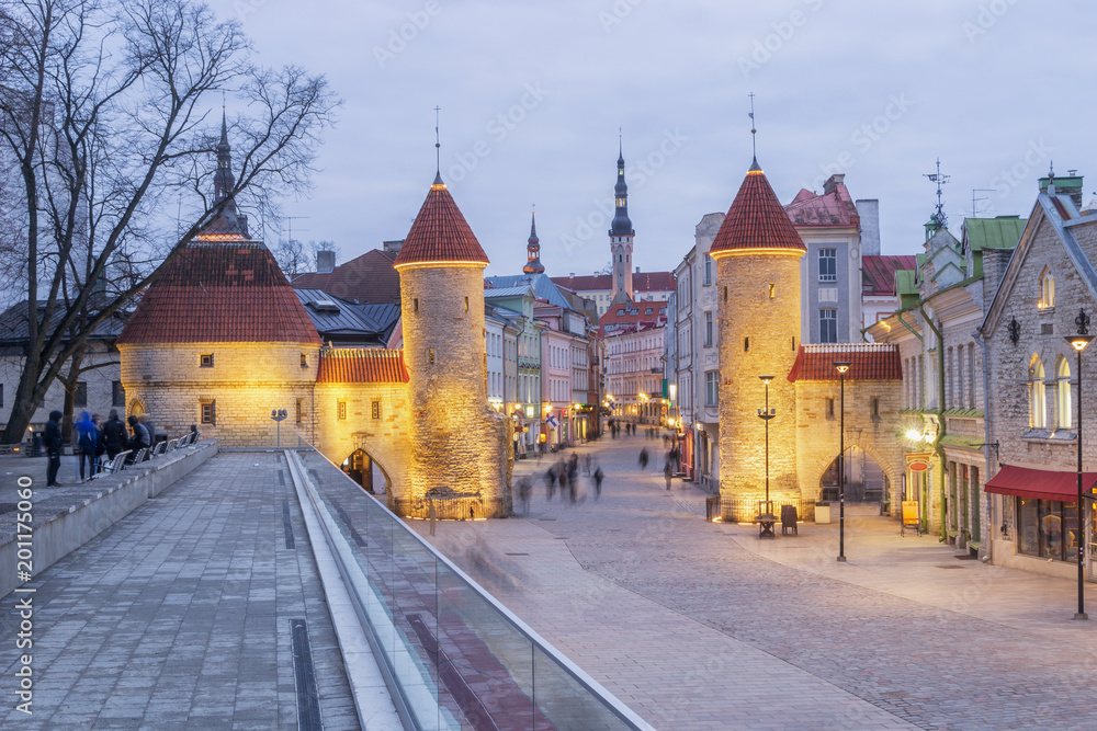 Tallinn, Estonia - Famous Landmark Viru Gate