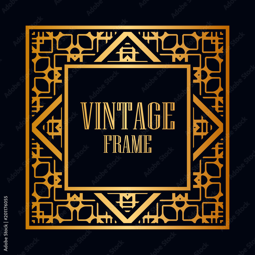 Art Deco frame border Art Deco frame border