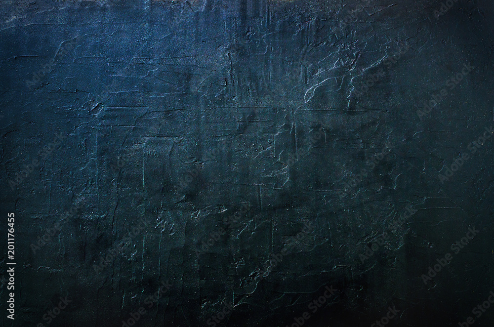 Naklejka premium Dark concrete texture, background. Toned effect. Free space for your text.