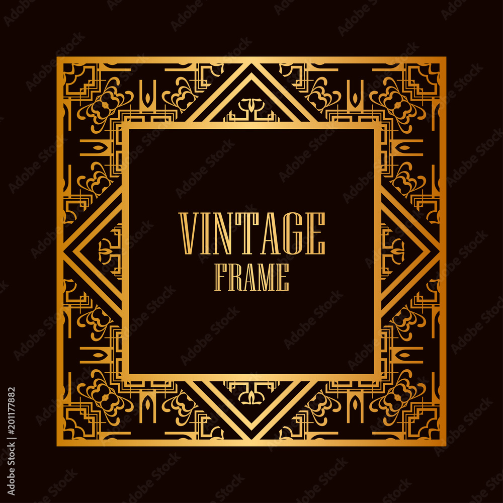 Art Deco frame border Art Deco frame border