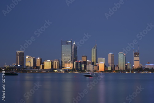 Perth night view seeing from South Perth © TPG