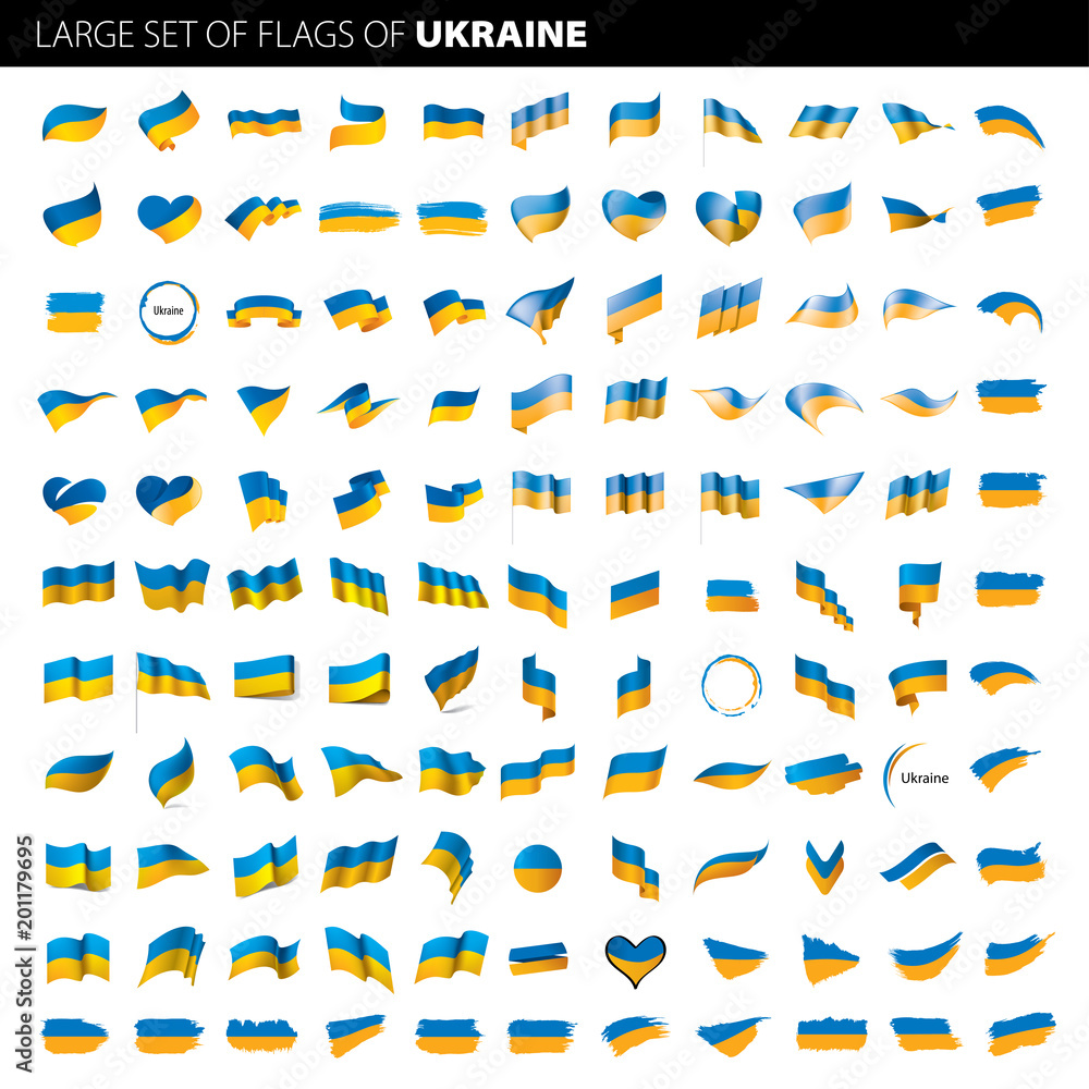 Ukraine flag, vector illustration Ukraine flag, vector illustration