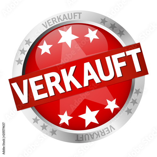 Button with banner Verkauft