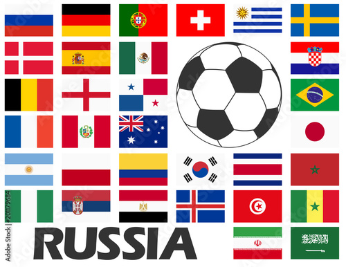 Russian soccer game national teams