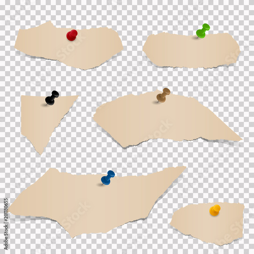 collection of brown paper scraps