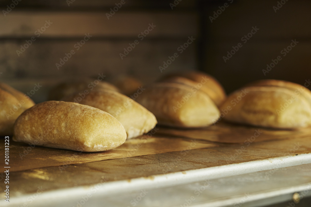 Fototapeta premium Bread in oven 