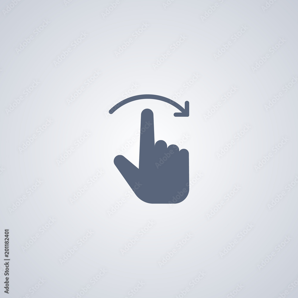 Gesture touch scrolling right icon Gesture touch scrolling right icon
