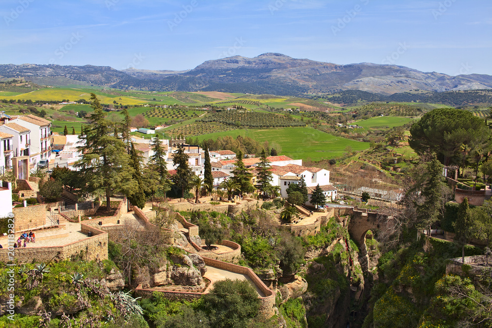 Natural landscape of Ronda. Andalusia
