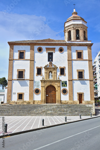 Church in the old town of Ronda. Andalusia