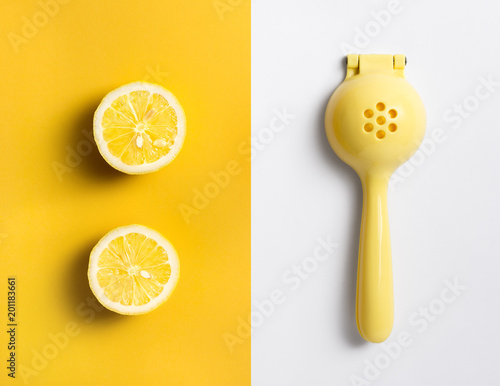 Bild auf Leinwand Fruit Lemon Lime Orange Squeezer Manual Hand Press Citrus  fruit Juicer Tool