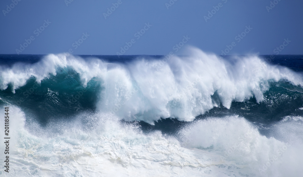 Fototapeta premium Gran Canaria, foamy waves