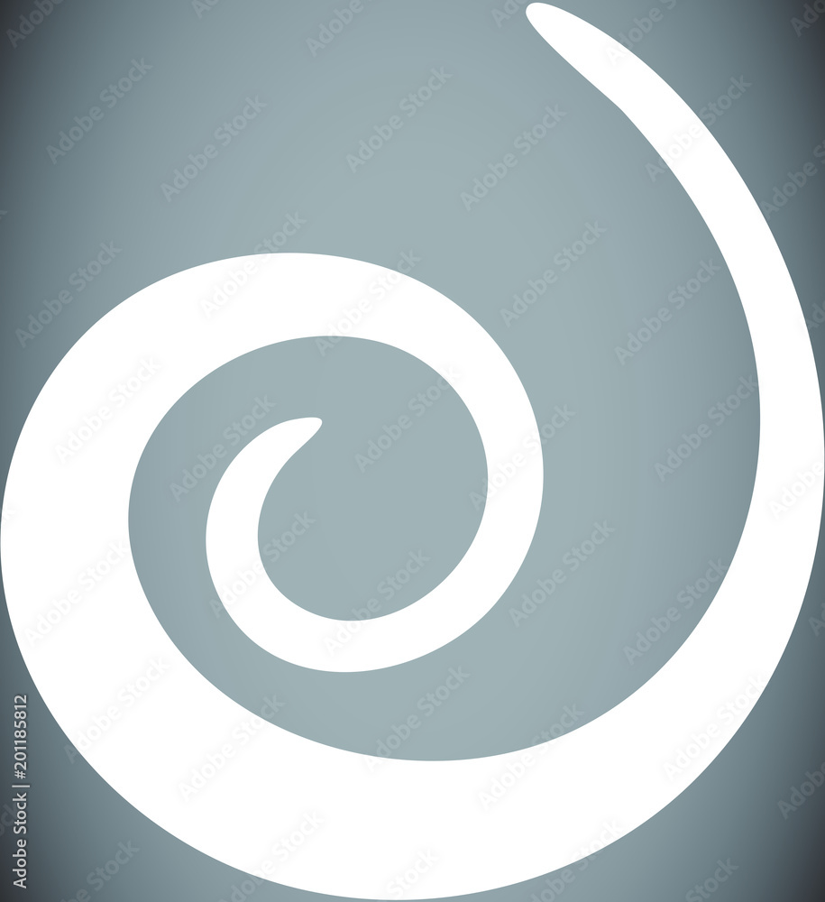 White Spiral shape White Spiral shape