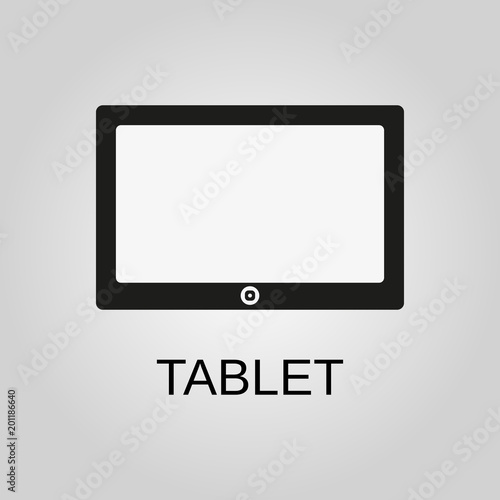 Tablet icon. Tablet symbol. Flat design. Stock - Vector illustration