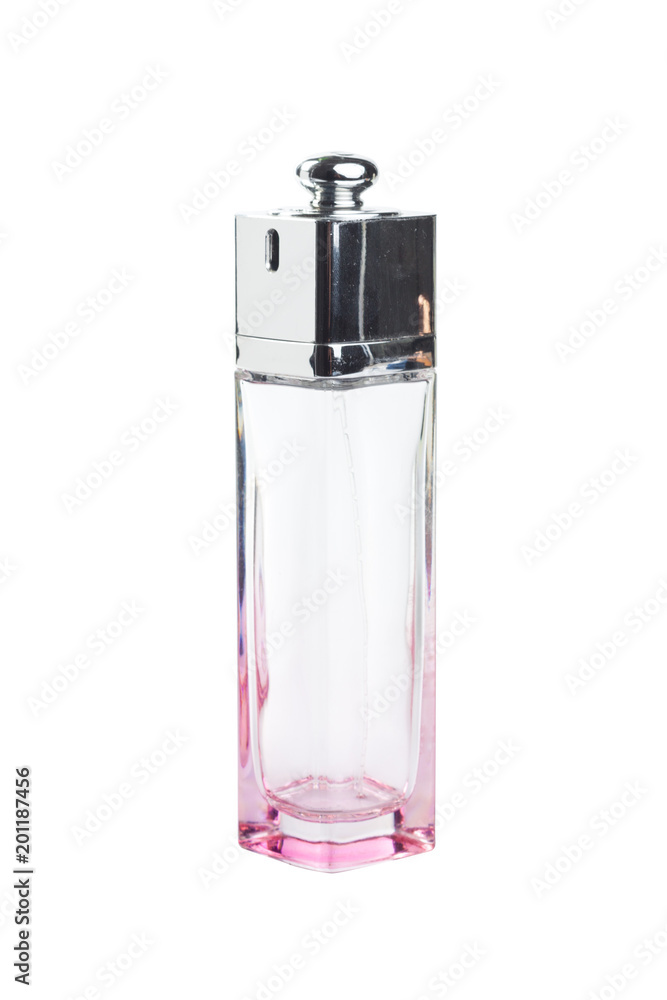 Bottle of perfume isolated of white background Bottle of perfume isolated of white background