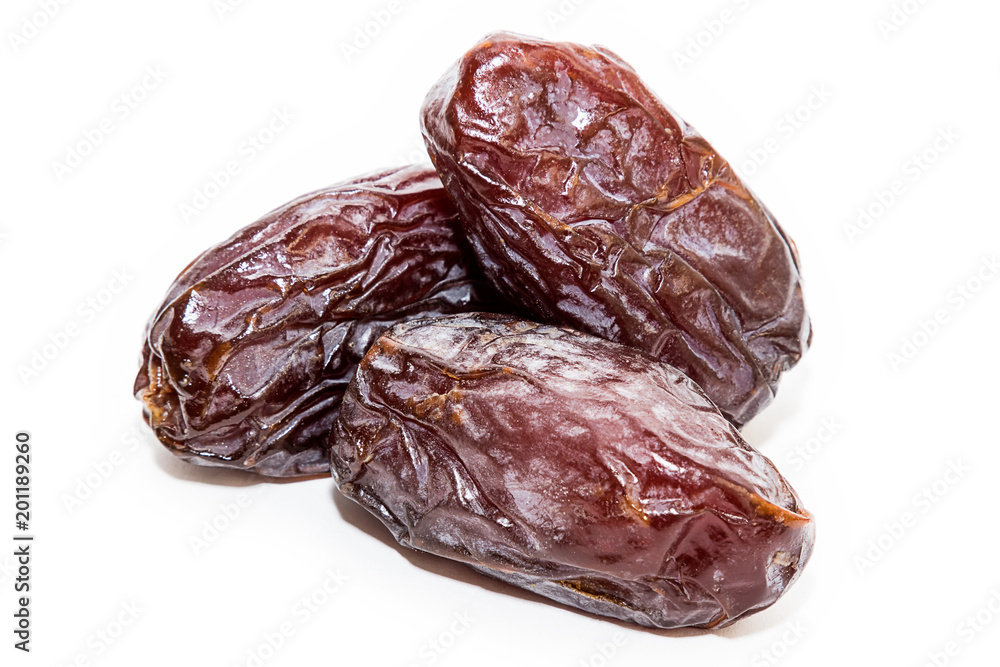 High quality dats on white background (fruits of date palm Phoenix dactylifera) High quality dats on white background (fruits of date palm Phoenix dactylifera)