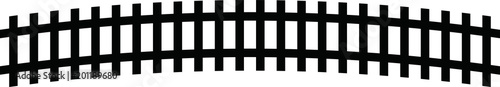 Silhouette of railroad