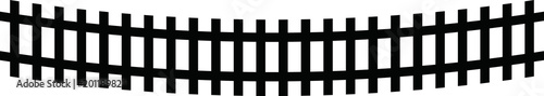 Silhouette of railroad