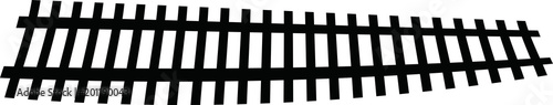 Silhouette of railroad