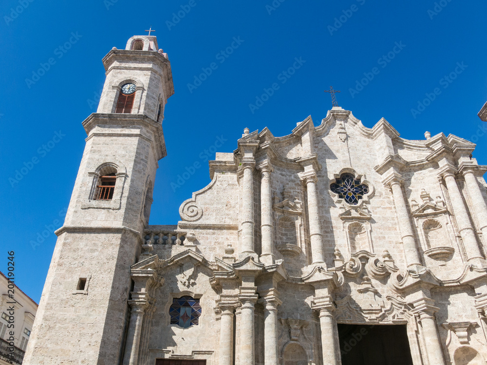 San Cristobal Cathedral, the Havana Cathedral, in Old Havana, Cuba