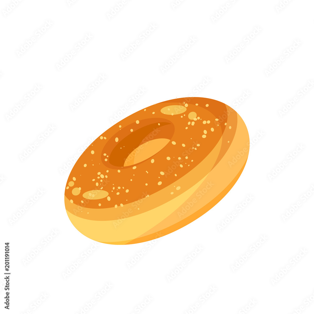 Breakfast, delicious start to the day. Donut, bagel, fresh bakery. Vector illustration cartoon flat icon isolated on white. Breakfast, delicious start to the day. Donut, bagel, fresh bakery. Vector illustration cartoon flat icon isolated on white.