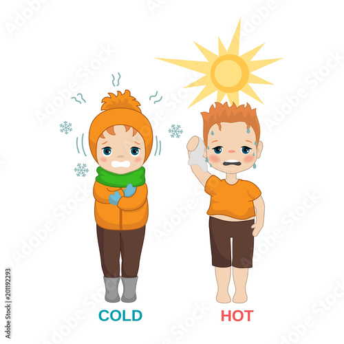 Hot and cold boy.