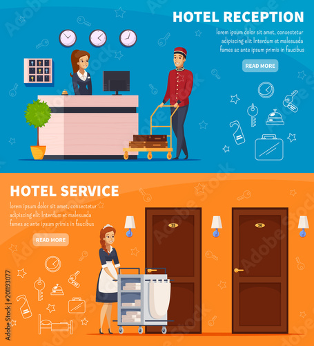 Hotel Service Horizontal Banners