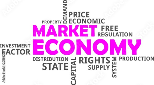 word cloud - market economy