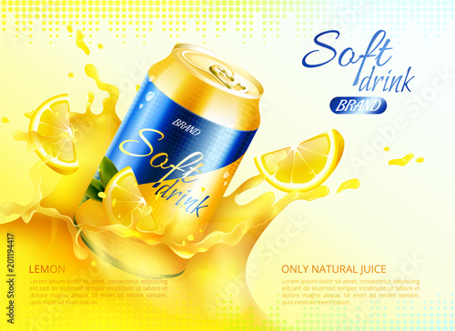 Soft Drink Metal Can Poster