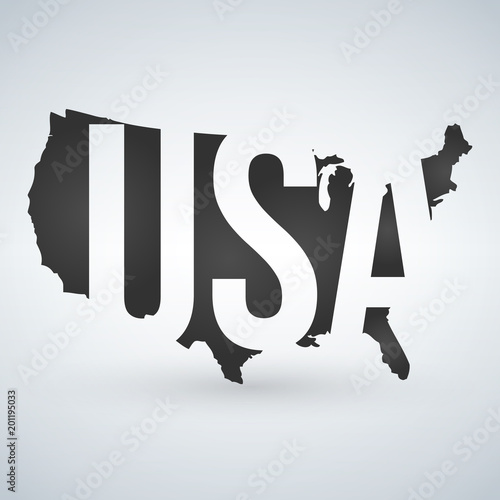 US logo or icon with USA le...
